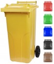 Coș de gunoi MGB 120 lit, plastic, HDPE roșu