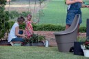 Cărucior Keter® EASY GO 50 L, 51x56x84 cm, maro, pentru deșeuri de grădină