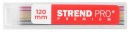 Creion Strend Pro, de rezervă, 6 buc, colorat, 120 mm