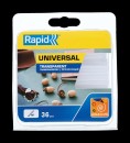 RAPID stick, 07x90 mm, universal transparent, 36 buc, hot melt, hot melt, reumplere pentru pistol hot melt