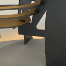 Vatra metalica de foc Krodesign KRO-1070, diametru 600 mm, grosime 4 mm, pentru exterior