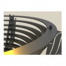 Vatra metalica de foc Krodesign KRO-1070, diametru 600 mm, grosime 4 mm, pentru exterior