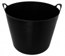 Galeata Strend Pro Flexi, negru, construcție, cu urechi, 39x35,5 cm, 27 l