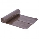 Saci de gunoi ROLO LDPE T711.05, 070x110x0,05 mm, maro, 15 buc, 120 lit.