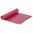Saci de gunoi ROLO LDPE T711.05, 070x110x0,05 mm, rosu, 15 buc, 120 lit.