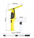 Aspirator pentru geamuri Strend Pro VAC-80E, 28 cm, 2000 mAh, 280 ml, telescop 65 cm
