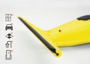 Aspirator pentru geamuri Strend Pro VAC-80E, 28 cm, 2000 mAh, 280 ml, telescop 65 cm