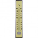 Termometru din lemn TMM-018 Yellow Flatter, 450x80x20 mm