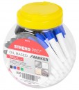 Marker Strend Pro, roșu, negru, verde, albastru, în recipient de plastic, 72 buc
